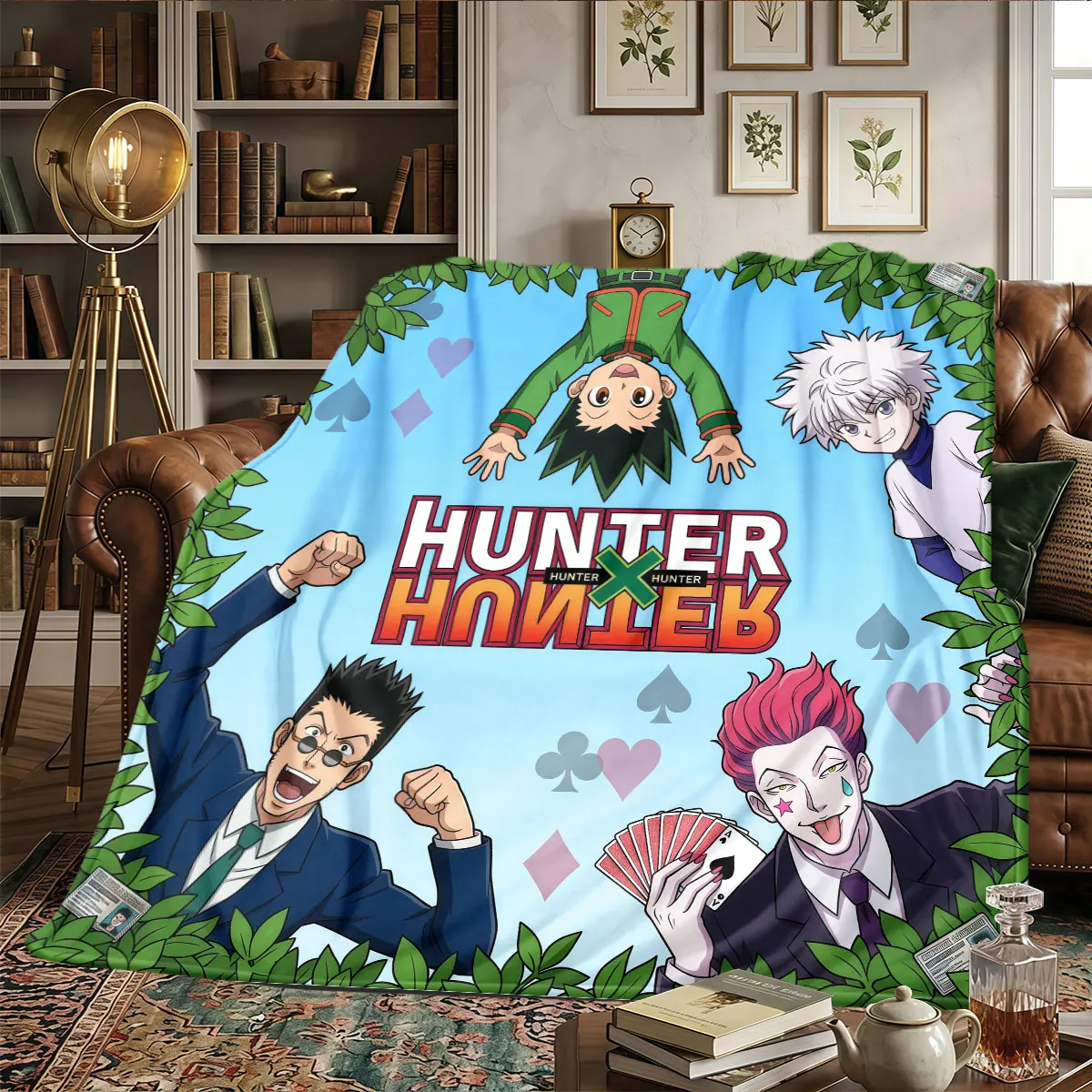 Hunter x Hunter Patterns Home Blanket High quality All Seasons for Sofas Beds Warmth and Comfort Birthday Present -HE46