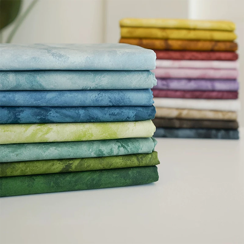45cm*150cm Traditional Chinese Stylle Oil Smudge Dyeing Fabric Thin Watercolor Smudged Gradient Cotton Fabric DIY Hanfu Bag
