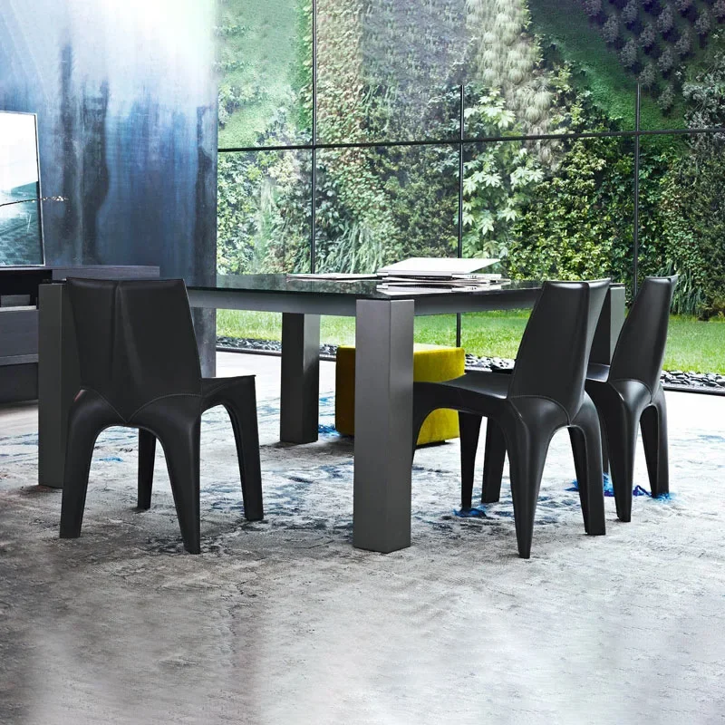 Kursi makan model rumah pribadi desainer, kantor penjualan, ruang negosiasi, buku, rumah tangga, single