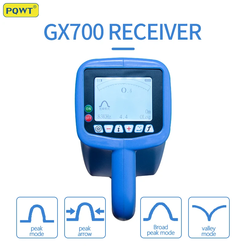 PQWT-GX700 Underground pipe locator, metal andand cable pipe detector for depth 6m