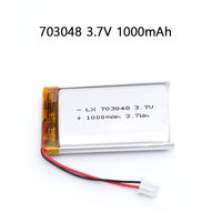 3.7V 703048 1000mAh Lithium Polymer Rechargeable Battery for Early Education Machine  Beauty Instrument Driving recorder