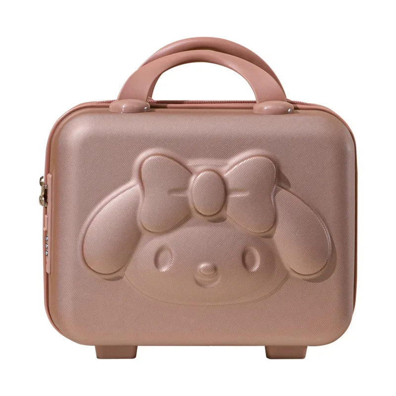 حقيبة كرتونية محمولة جديدة مقاس 14 بوصة Sanrios Kawaii أنيمي حقيبة مستحضرات التجميل حقيبة صغيرة خفيفة لطيفة للأمتعة تذكارية للطلاب #4