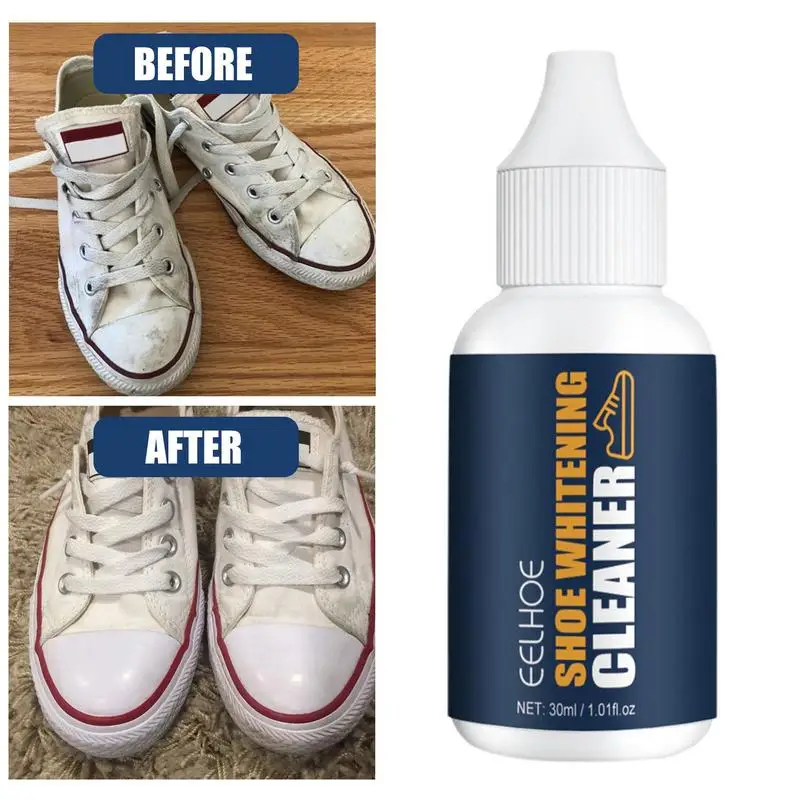 Yellow Stain Remover For White Clothes 30ml White Shoe Cleaning Cream Shoe Stain Remover Shoe Cleaner For White Sneake Shoes