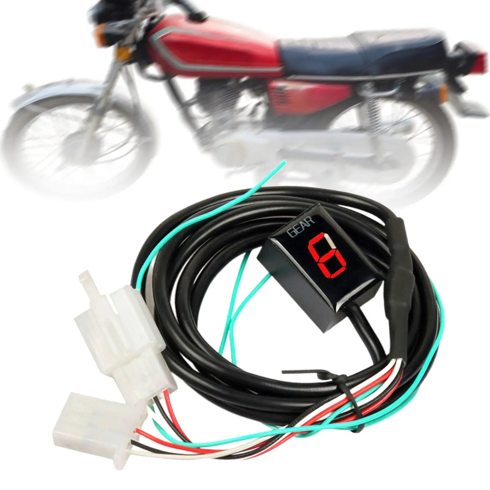 6 Speed Motorcycle Gear Indicator LED Display Clear Screen Modification Part for CB CBR VFR