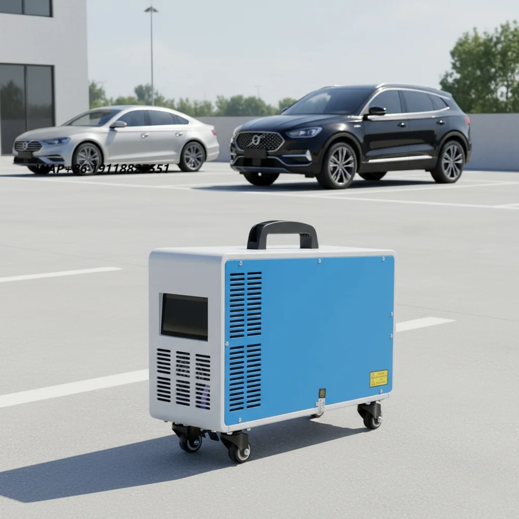 

High Power 60kW CCS1 CCS2 Portable DC Fast EV Charger with DLB for Roadside Assistance 260-475V GBT Mobile EV Charging Station