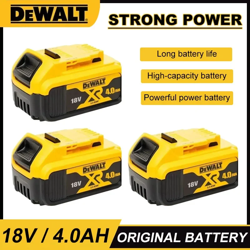 DEWALT Original 18V 4.0AH DCB115 DCB118 Battery Charger Fast Charging Lithium Battery Tool Battery