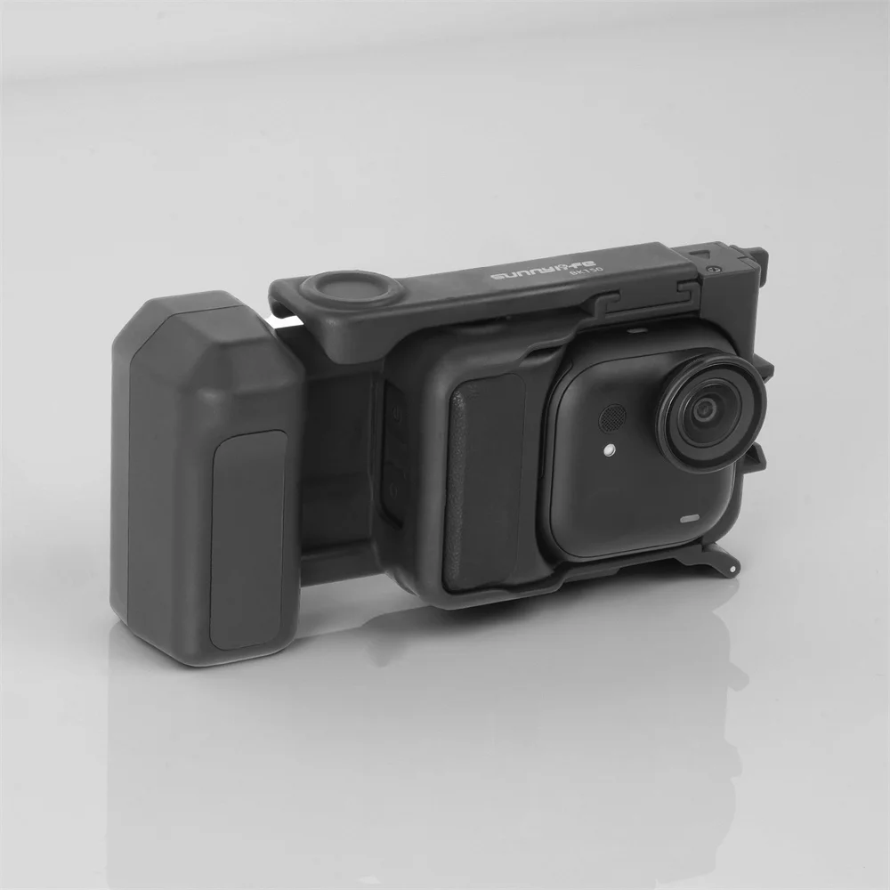 For Insta360 Go Ultra Handle Street Grip Holder Portable Quick-Release Bracket Cage Grip Shutter Kit Hand Frame Plastic Shell