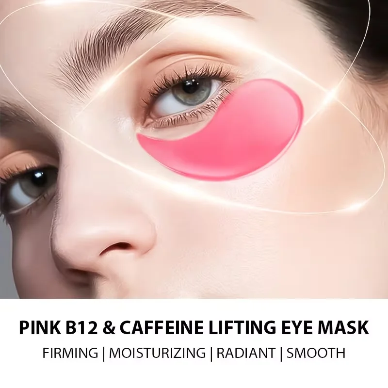 60 Stück Pn Pink Augenpads/Augenpflaster, Unter-Augen-Patches – Tiefenwirksam feuchtigkeitsspendend, für ein verfeinertes Erscheinungsbild, mit einem starken feuchtigkeitsspendenden und kühlenden Effekt, Gel-Augenpads verbessern die Haut um die Augen, geeignet für alle Hauttypen, Unisex – Detail 5