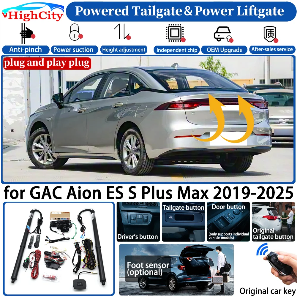 for GAC Aion ES S Plus Max 2019-2025 Automatic Smart Powered Tailgate Power Liftgate System Intelligent Trunk Opener Lift Kit
