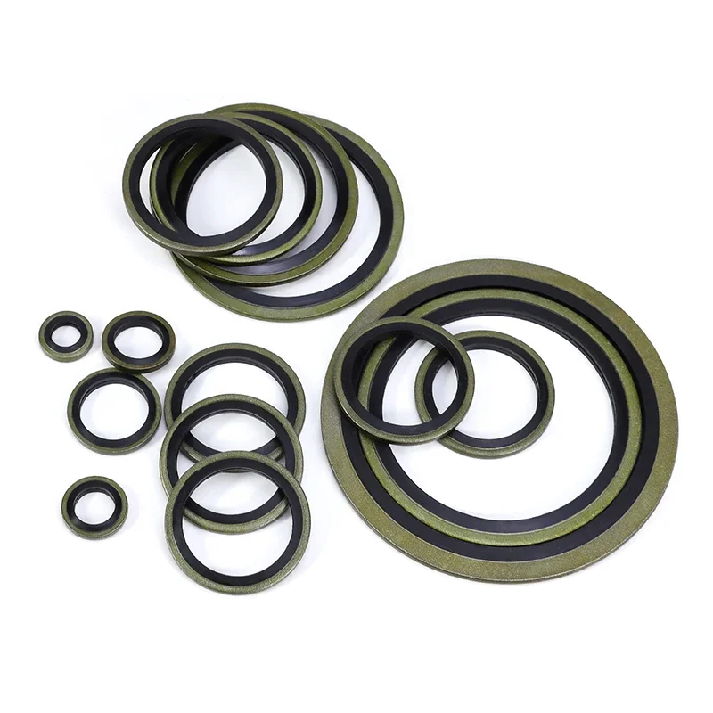 Washer Seal M5 M6 M8 M10 M12 M14 M16 M18 M20~M60 Bonded Washer Metal Rubber Oil Drain Plug Gasket Sealing O Ring Assortment Set