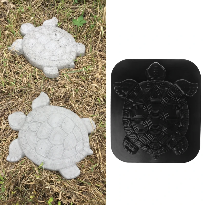 

1Pc Tortoise for Path Maker Stone Mold Garden Concrete Cement for Turtle Mould S