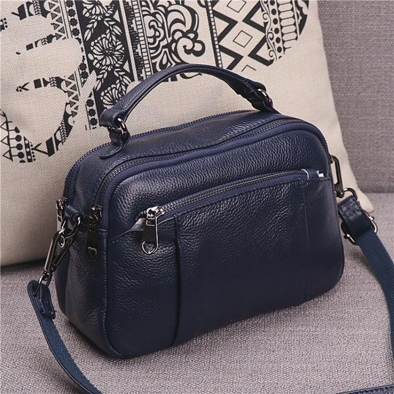 Women Bag Large Capacity New Portable Shoulder Crossbody Small Square Fashion Trendy Big Bag PU Leather Multi-Layer