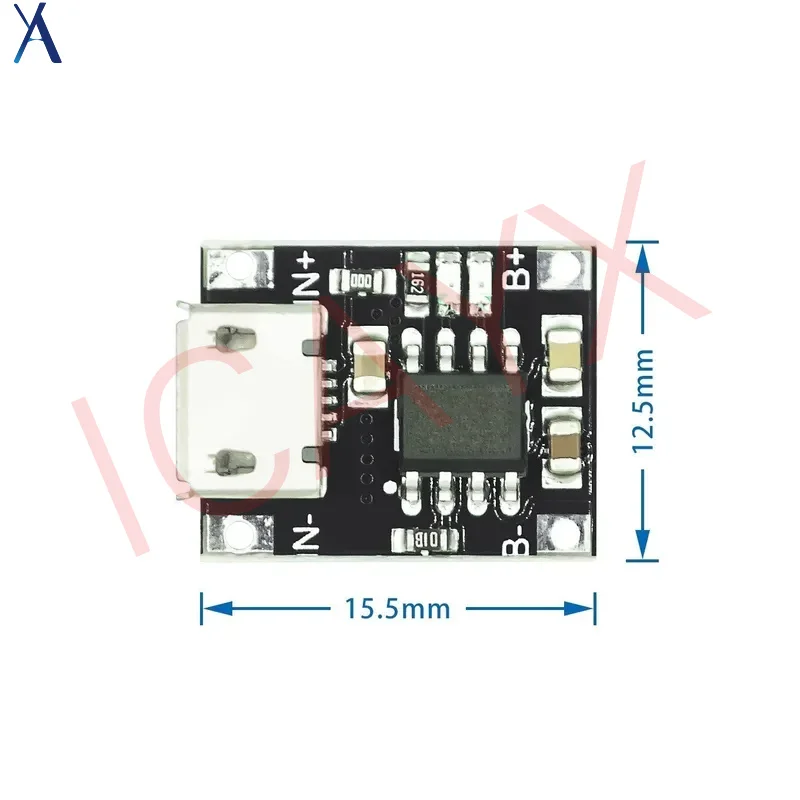 TYPE-C/Micro/Mini USB 5V 1A 18650 pour module de chargeur de batterie au lithium TP4056 avec protection double fonction 1A