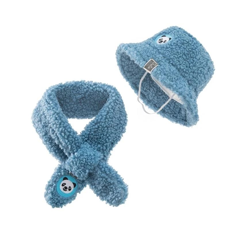 

J15U 2 Pack Kids Winter Hat Scarf Set Solid Color for Toddler Kids Gift Warmers Cozy