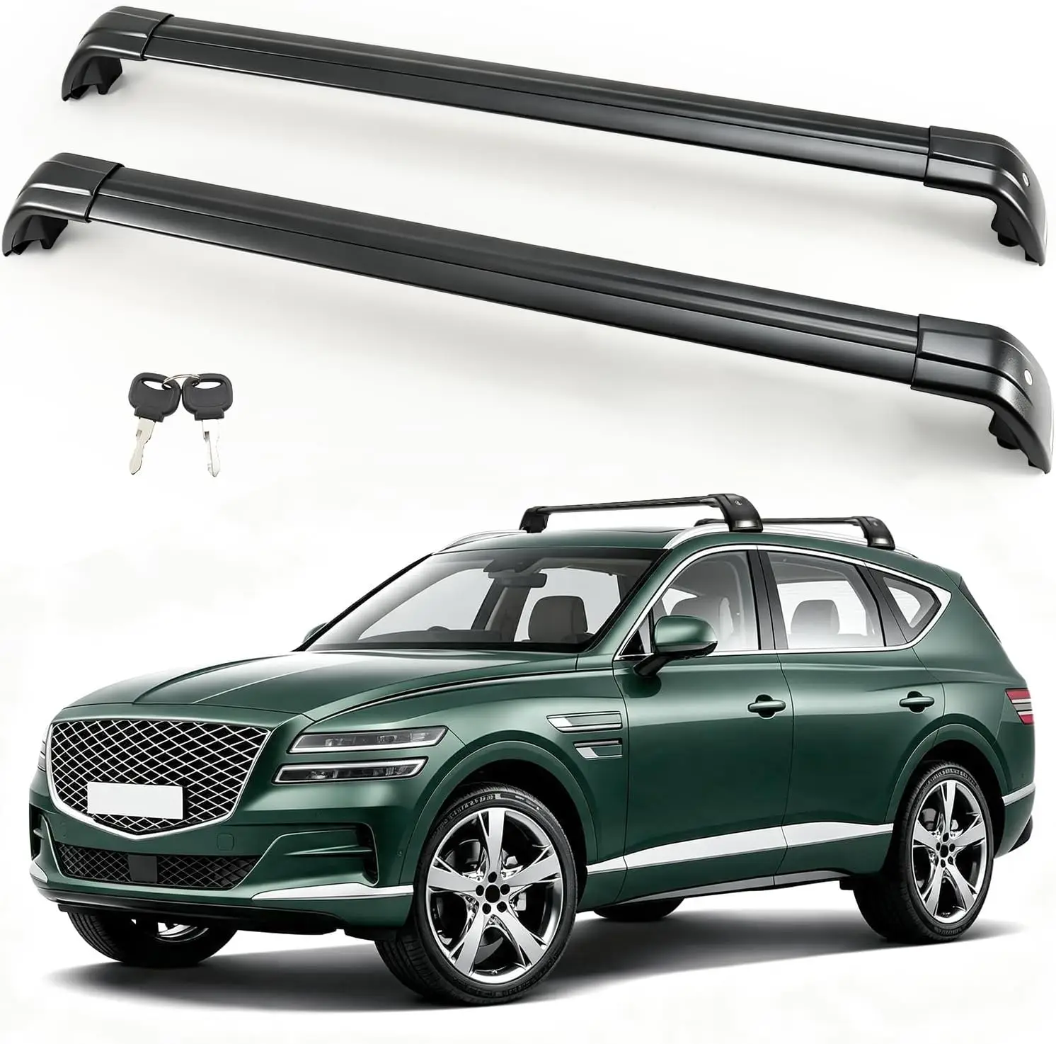 Roof Rack Cross Bars, Lockable Design, Compatible with 2021-2026 SUV Models