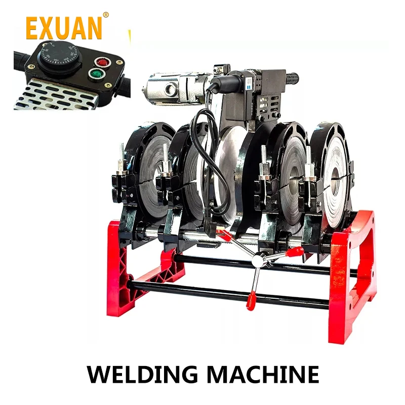 

Hot Melt Hydraulic Four Ring Water Electricity Butt 63-160mm Manual Docking Machine PE/ PPR/ PB/ PVDF Pipe Butt Welding Machine