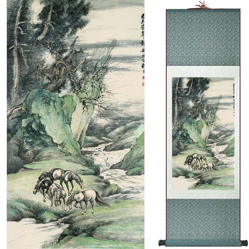 

landscape art painting Super quality traditional Chinese Art Painting Home Office Decoration 19121114