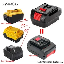 DM18BS Battery Converter Adapter For Milwaukee 18V and For Dewalt 18V 20V Li-ion Battery Used to For Bosch 18V Tool battery