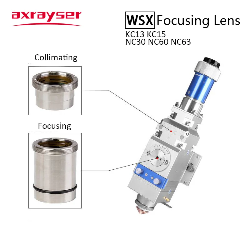 Imagem -02 - Wsx Focando Colimação Lente com Suporte Original Fibra Laser Cutting Head Parts Kc13 15 Nc30 60 D30 D37 F100 150 200