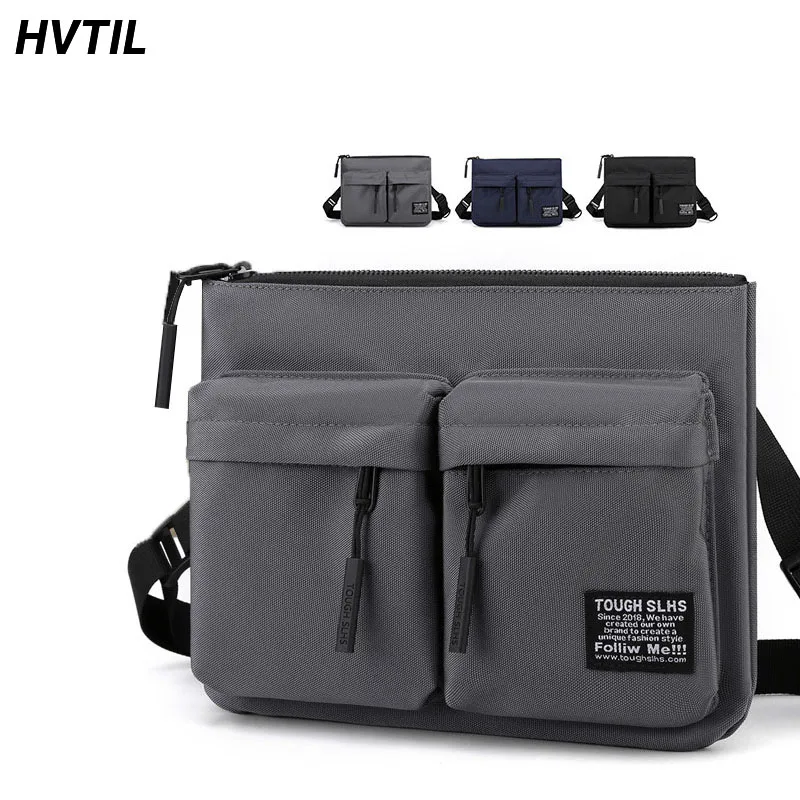 

HVTIL Men Shoulder Solid Bag Large Capacity Handbag Leisure Commuter Work Crossbody Pack Versatile Waterproof Sling Cross Body