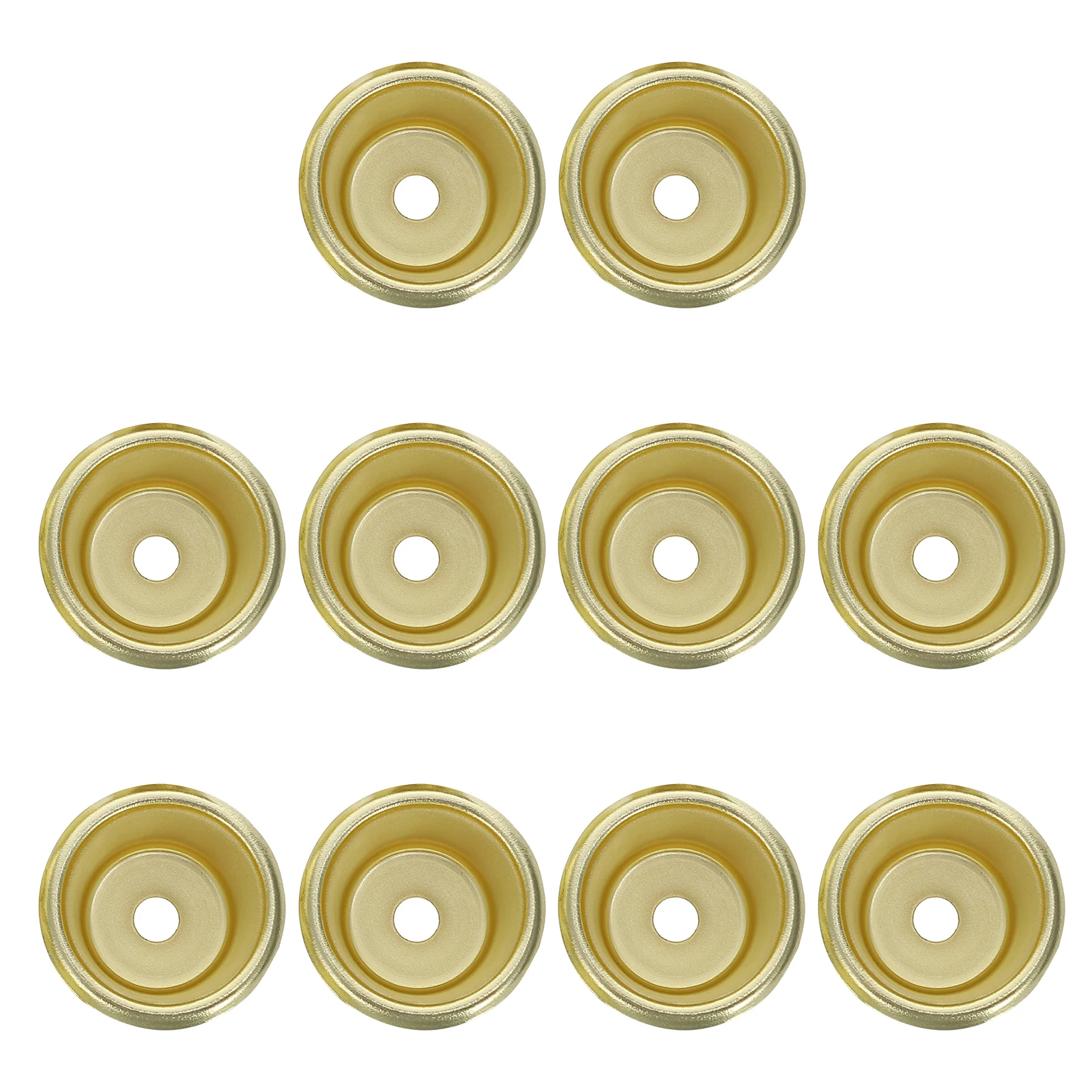 

10pcs Cups Metal Iron Holder Golden Decorative Candlestick Home Garden Party Use Premium Material Smooth Bottom