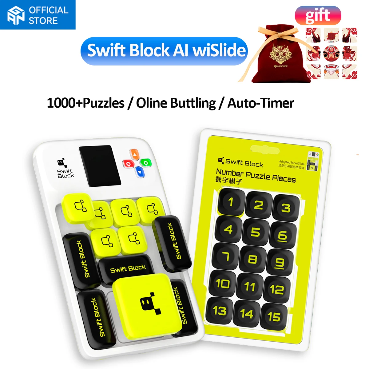 Swift Block Super Slide Puzzle Games with Number Puzzle Pieces, Online Game 1 Million Challenges with SlideVerse App