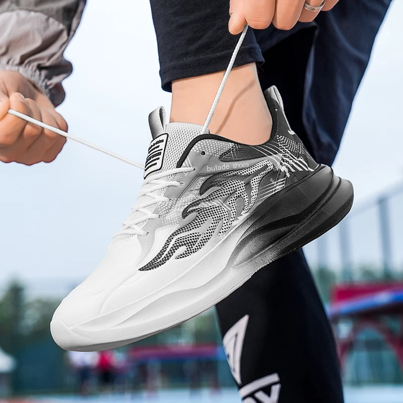

ELUVA Running Shoes Men Flat Comfortable Outdoor Sports Mesh Breathable Casual Gym Jogging Shoes Comfortable Sneakers Man