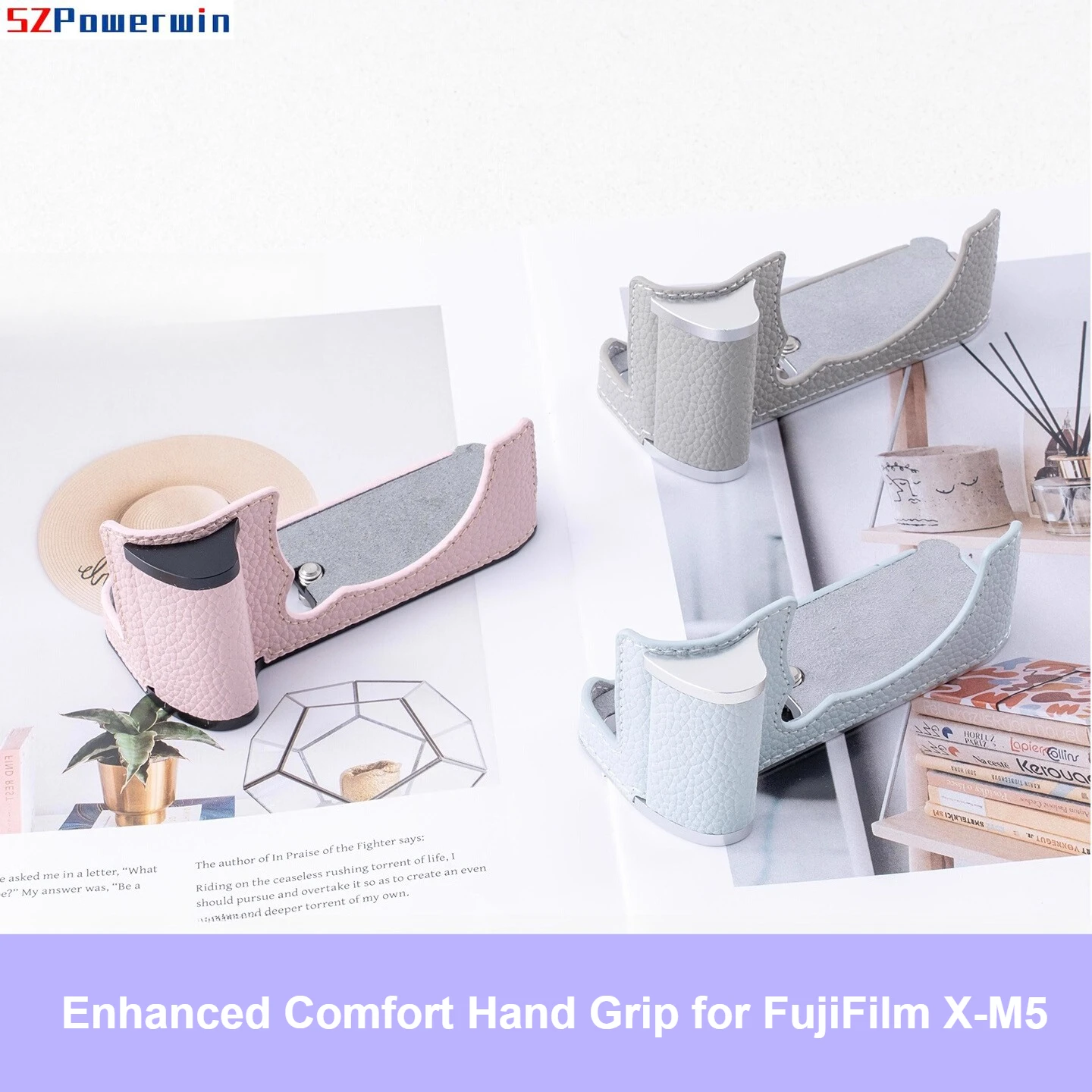 

Ручка Enhanced Comfort для FujiFilm X-M5 | Ручка камеры с плечевым ремнем или тканый быстросъемный браслет для X-M5