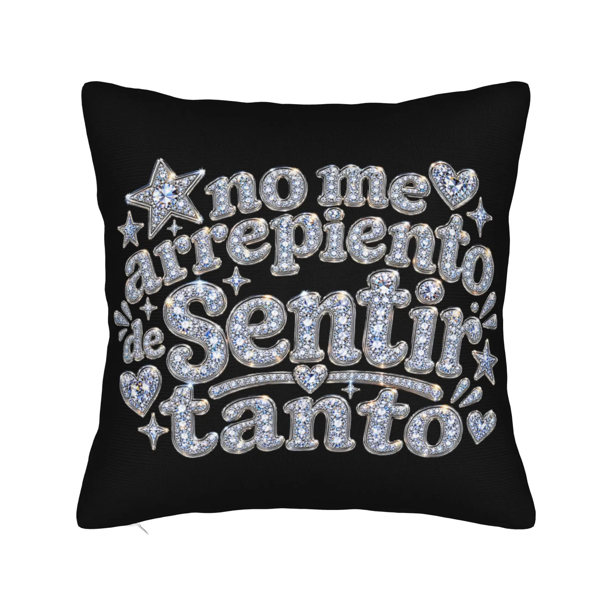 Soft and Sweet Seat No Me Arrepiento De Sentir Tanto Karols G NMADST  Decor Pillowcase Merch  Pillow Covers Square Multi-Size