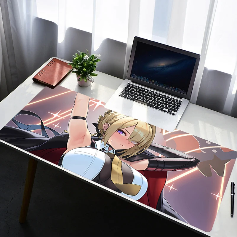 Mouse Pad Laptop Rubber Extended Desktop Mat Computer Gamer Zenless Zone Zero Evelyn Mousepad PC Gaming Accessories Keyboard Pad