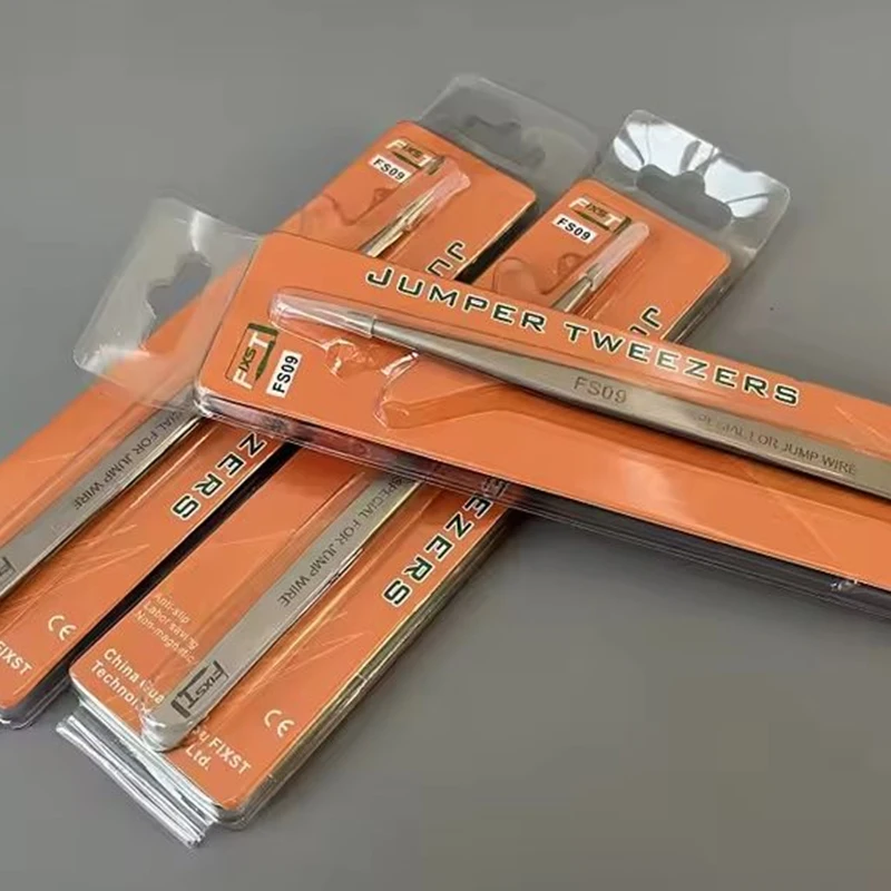 Professional Stainless Steel Flying Wire Tweezers For Precise Phone Repair Flying Wire Spot Welding Tweezer Tin IC Chip Repair