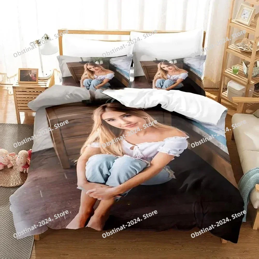 MIA MAPLES Printed Bed Set Duvet Cover Pillowcase Bedding Set Bed Linen Sheet Quilt Cover Full Queen King Size