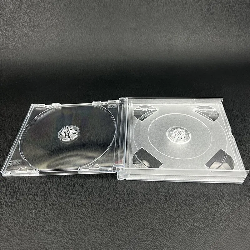 Estuche Transparente de Plástico para CD/DVD, Capacidad para 2, 4 o 6 Discos, Caja de Almacenamiento de Discos Ópticos T