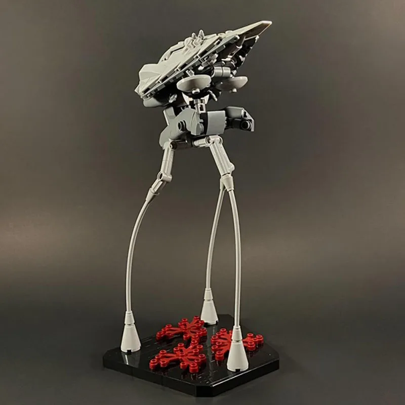 295-piece MOC Alien Tripod Model Building Blocks, DIY Creative Assembly, Educational Toy, Birthday Gift, Desktop Decoration