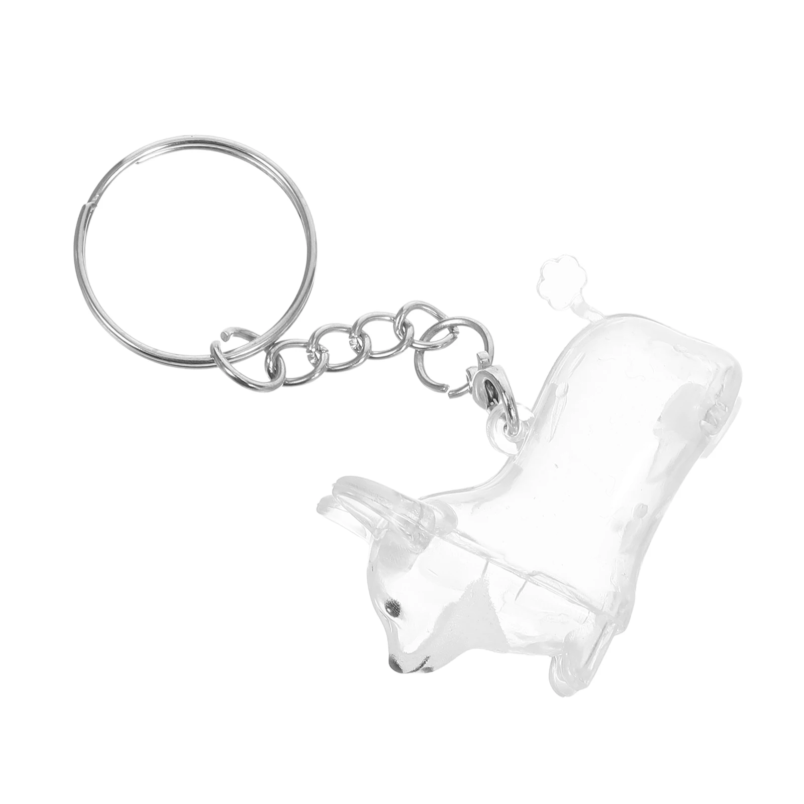 

Pet Hair Souvenir Box Keychain Clear Plastic Jar Keepsake for Pets Cats and Dogs Shaped Bottle Collector