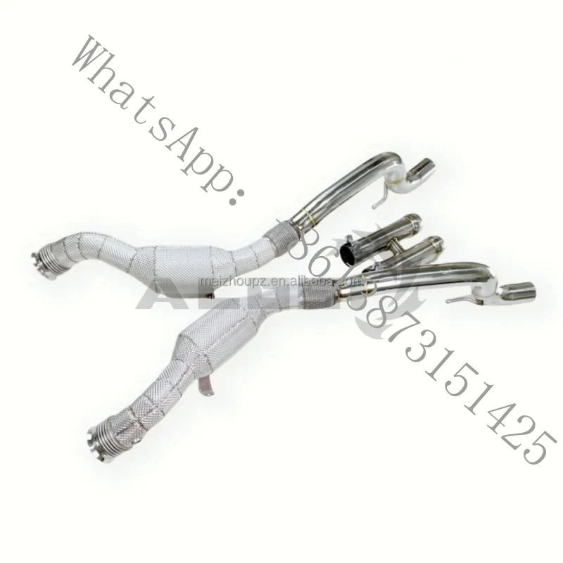 

Applicable Downpipe S65 W222 6.0T 2015-2019 Ss304 Section High-performance Exhaust with Insulation