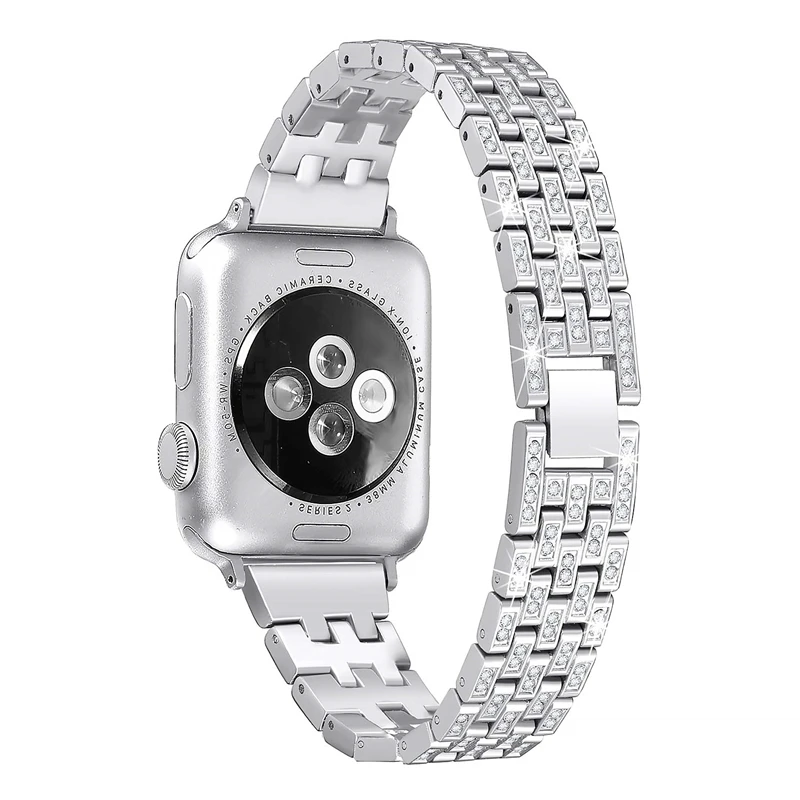 Diamond Band Case For Apple Watch Ultra 2 49mm Strap 38mm 42mm 44mm 40mm Women Jewelry Bracelet For iWatch 9 41mm 45mm 8 7 6 SE