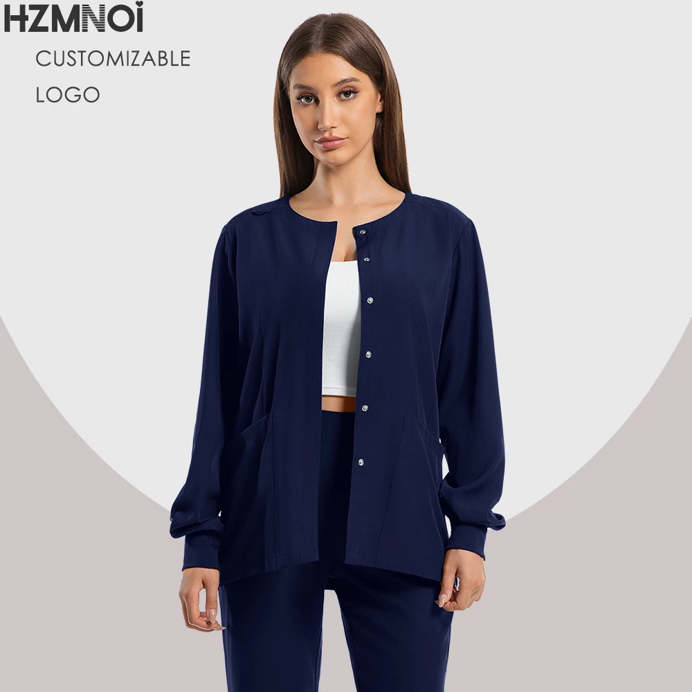 New Hospital Surgery Pants Long Sleeve Jogging Suits Medical Uniforms Women Scrubs Set Nurses Accessories Beauty Workwear HZMNOI