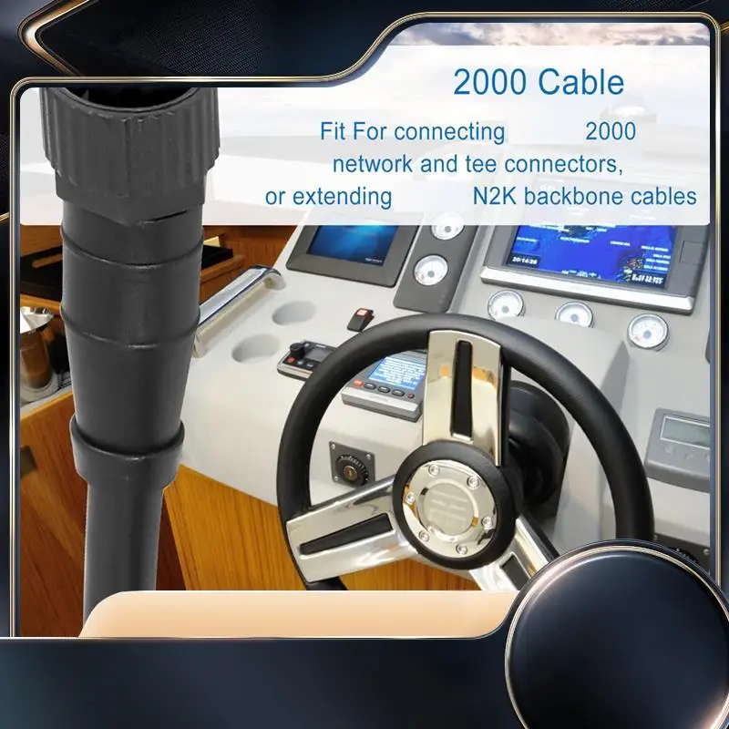 

NMEA 2000 (N2K) 2 Meter Backbone Drop Or Extension Cable Fit For Lowrance Simrad B&G Navico Networks With 5Pin Connector-N34R