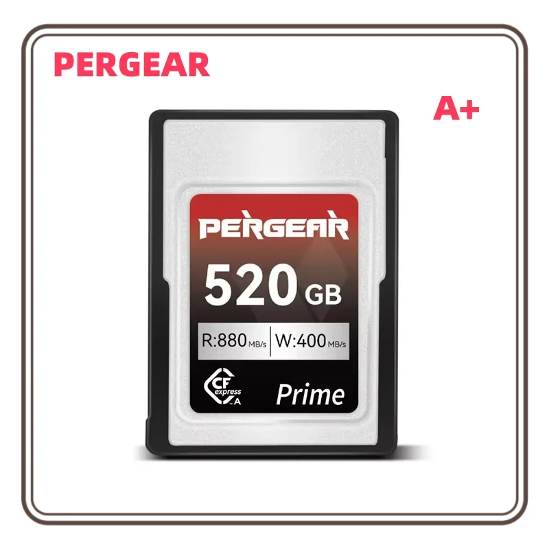 PERGEAR Professional 520GB CFexpress Type A Memory Card Up to 880MB/s Read Speed & 900MB/s Write Speed for 4K 120P 8K 30P