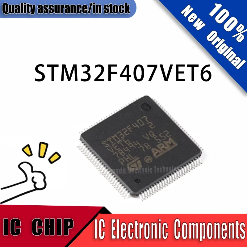 New Original STM32F407VET6 stm32F407vet6 STM32F407 LQFP-100 IC  Electronic  Components In Stock