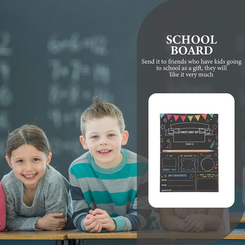 

Blackboard Student Pendant Chalk Rustic Classroom Decor Desktop Writing Tablet for Plastic Child