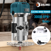 BOLIMEI 220V 800W Palm Router Electric Hand Trimmer Wood Router Collets Woodworking Tool Laminate Trimmer