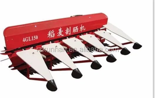 china good quality Hote Selling mini type rice wheat harvester reaper machine