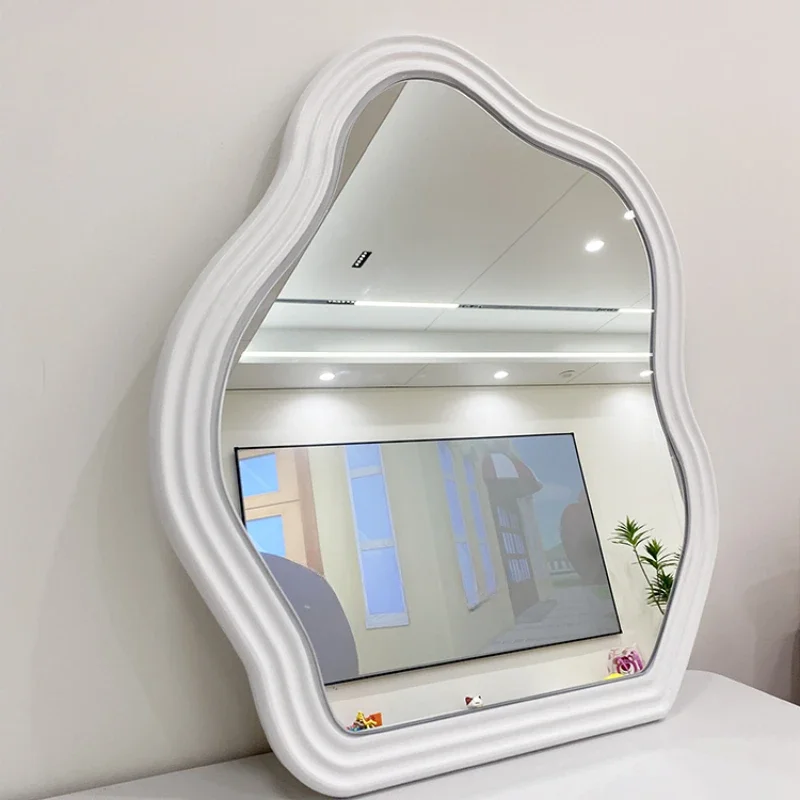 Wall-mounted bedroom wavy irregular clouds wall-mounted master bedroom dresser mirror