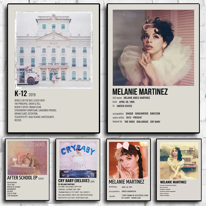 Melanie Martinez K12 After School Music Album Modern Poster Prints Wall Art Canvas Painting Picture Photo Gift Room Home Decor