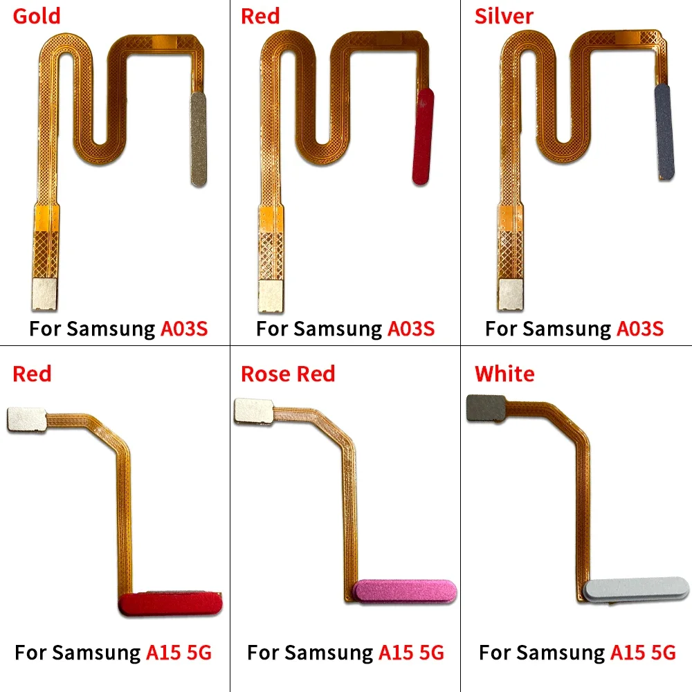 رائعة لسامسونج A03S A15 5G A23 4G بصمة الاستشعار الماسح الضوئي معرف اللمس موصل الكابلات المرنة
