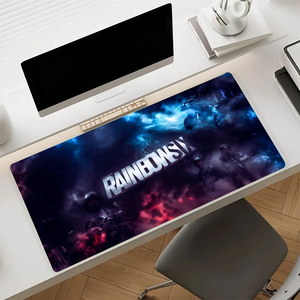 Tom C-Clancys R-Rainbow Six Siege Game Mouse Pad Anti Slip Rubber Edge Locked Thickened Laptop Gaming Desk Mat