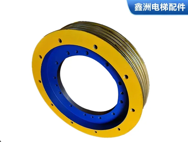 Elevator traction wheel accessories, counterweight reverse rope, car roof wheel, guide wheel, Lingyun 2, shaft diameter 440