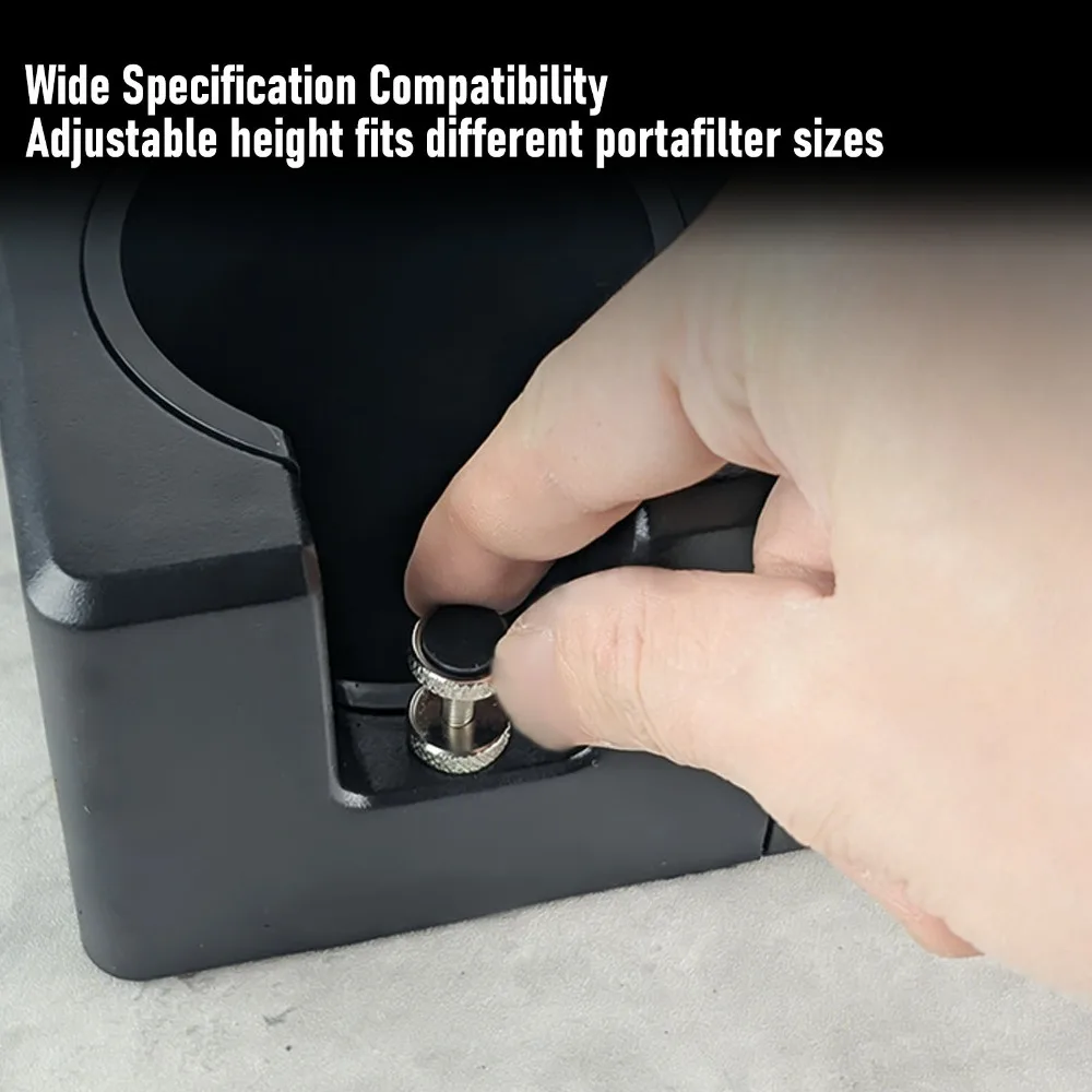 Multifunctional Design Coffee Tamping Station Anti Slip Bottom Plastic Construction Espresso Tamper Holder Stable Support